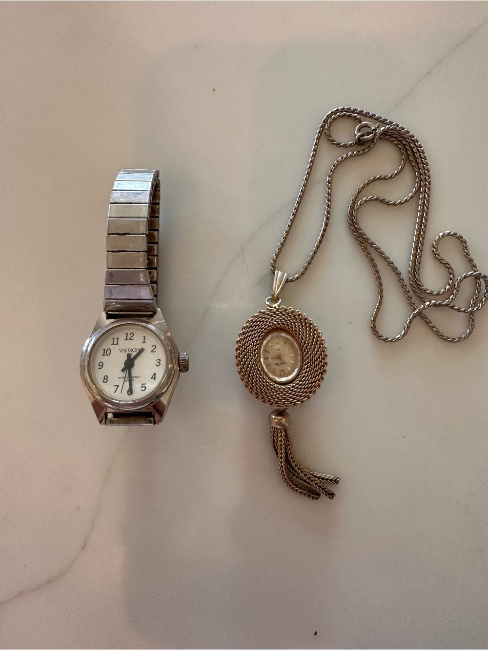 Starlite watch pendant and visitron watch